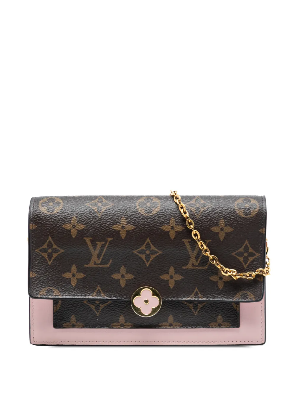 Louis Vuitton Pre-Owned 2019 Monogram Flore Wallet On Chain crossbody bag - Marrone