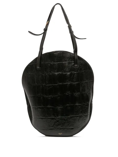 Celine Pre-Owned bolsa de hombro curvada de piel con efecto en relieve de piel de cocodrilo 2015