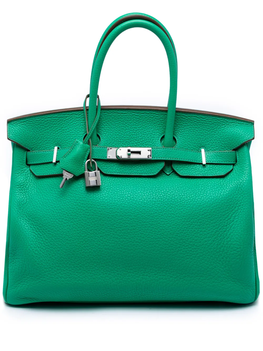 Hermès Pre-Owned 2012 Clemence Birkin Retourne 35 handbag - Verde