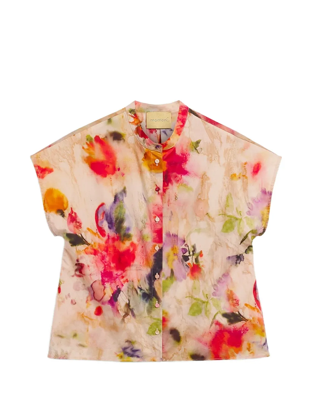 MOMONÌ Vihuela printed cotton shirt - Toni neutri