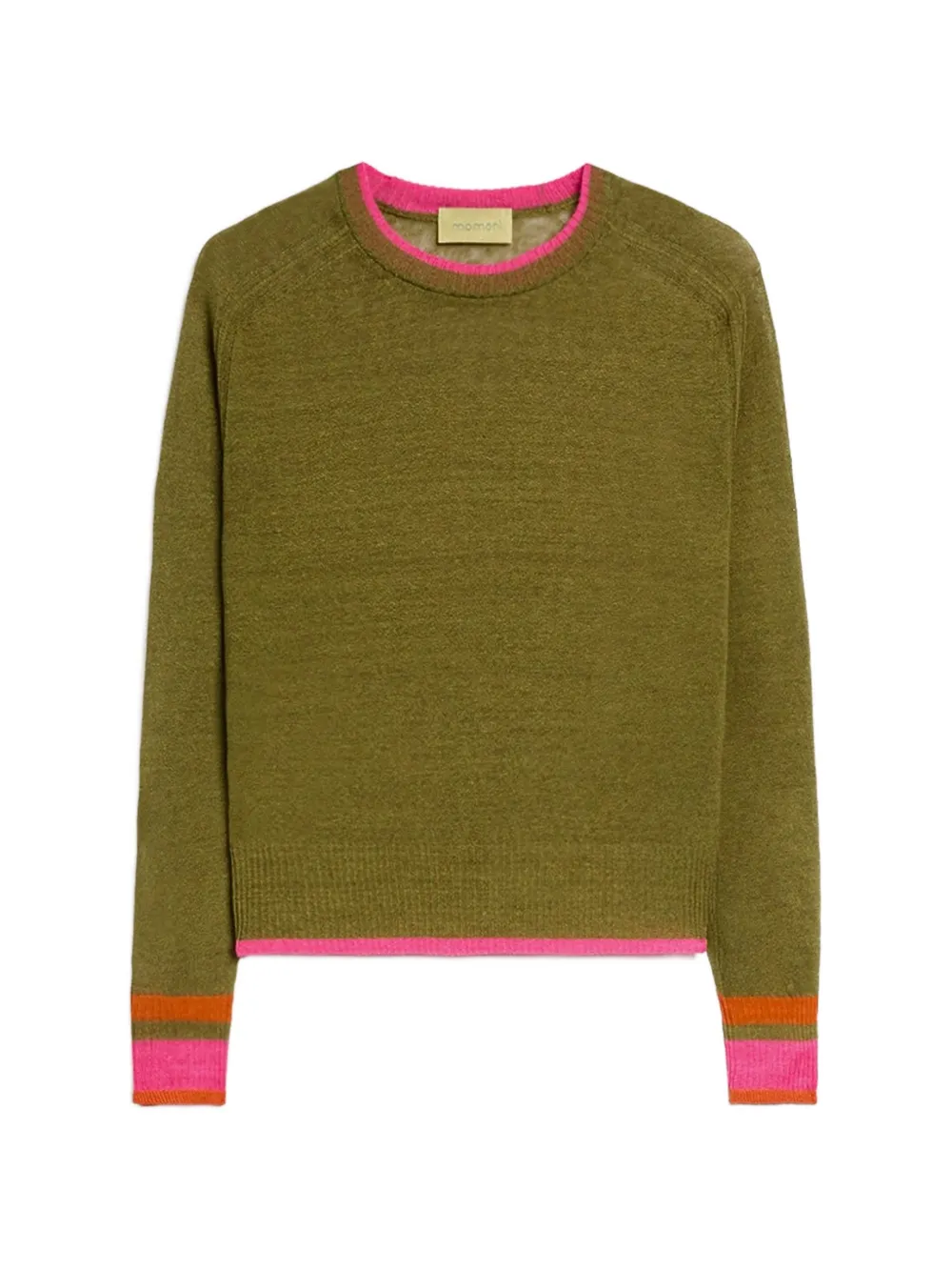 MOMONÌ Rio contrast-trim sweater - Grün