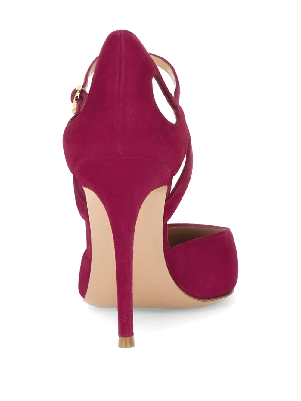 Gianvito Rossi Charlotte suede pumps Rood