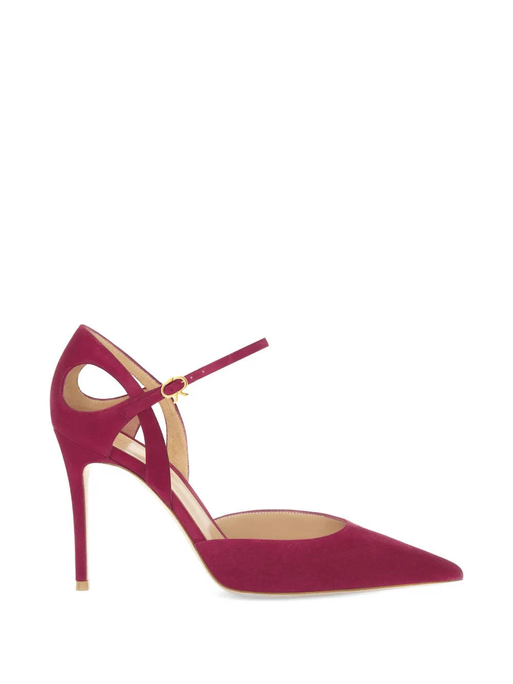 Gianvito Rossi Charlotte suede pumps Rood