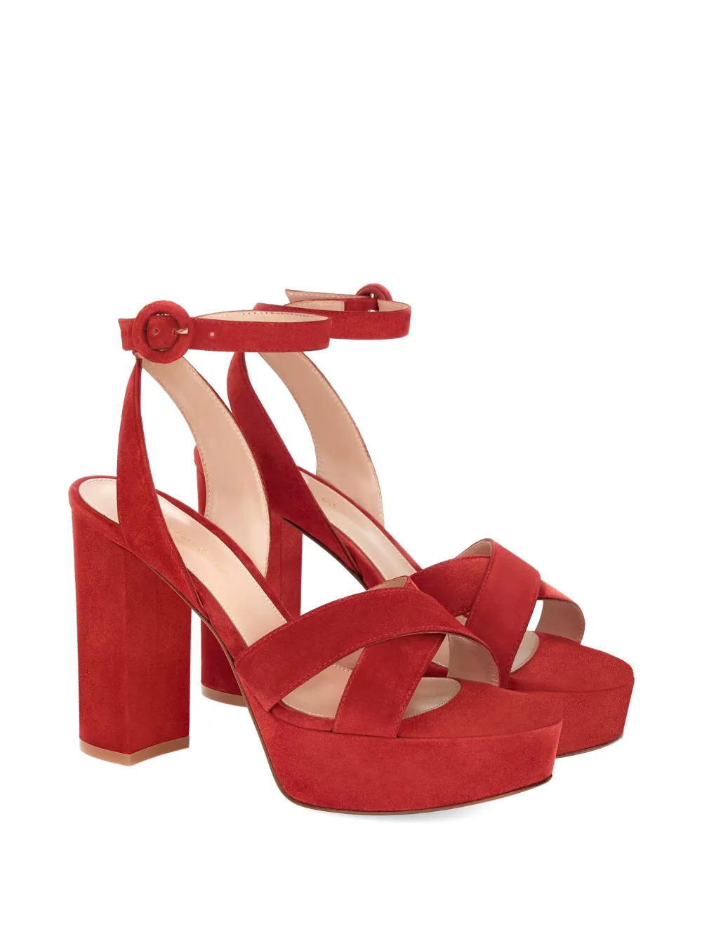 Gianvito Rossi Sabrina crossover-strap sandals Rood