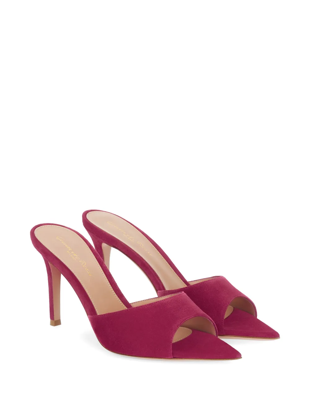 Gianvito Rossi Elle suede sandals Rood