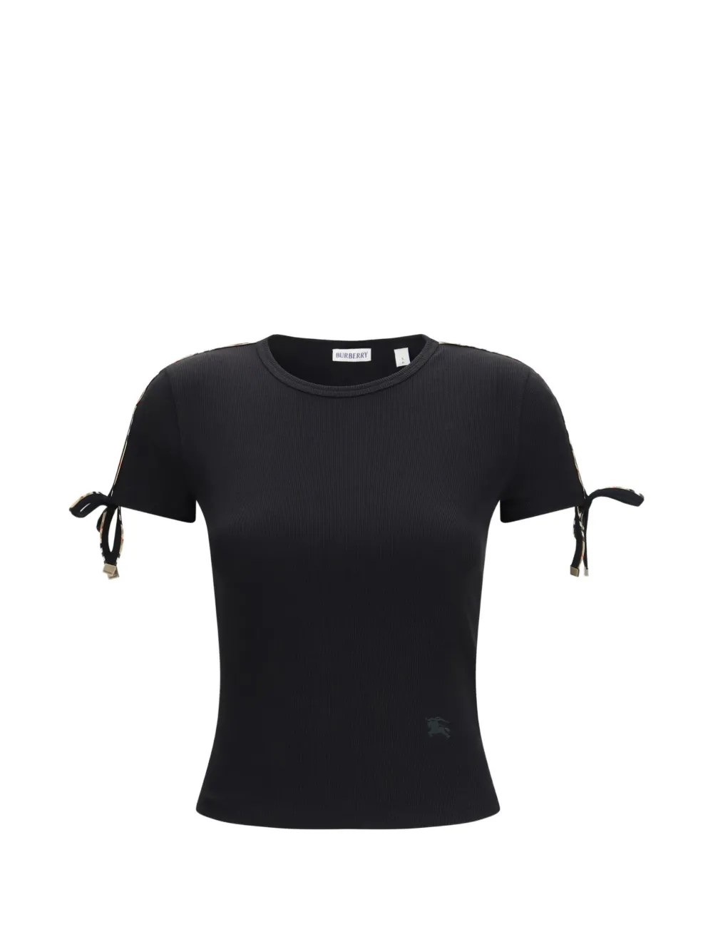 Burberry lace-detail cotton T-shirt - Nero