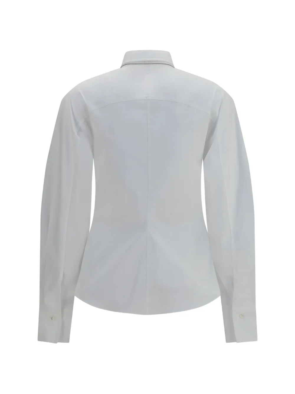 Brunello Cucinelli Blouse met gestrikt detail en pofmouwen Wit