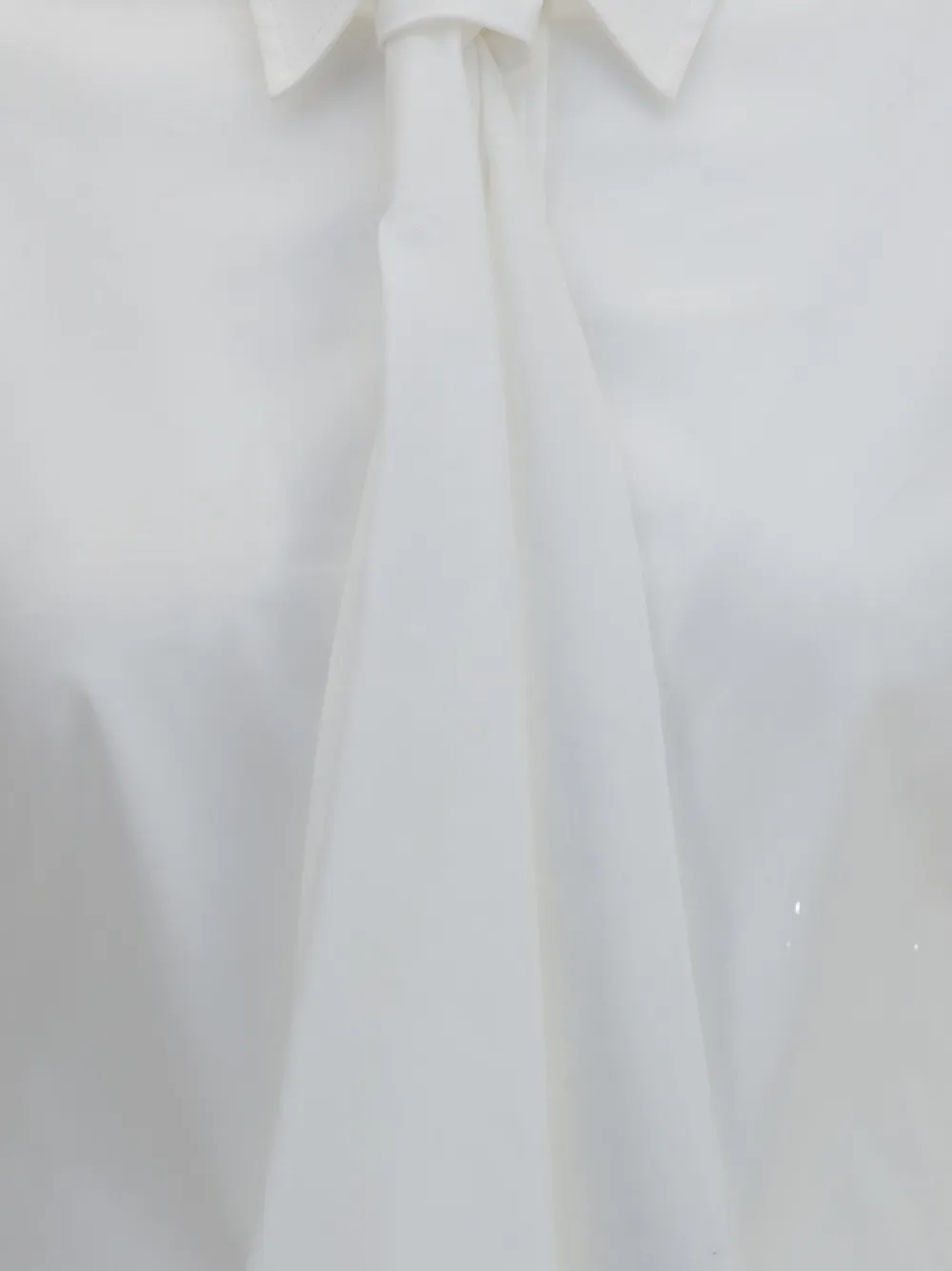Brunello Cucinelli Blouse met gestrikt detail en pofmouwen Wit