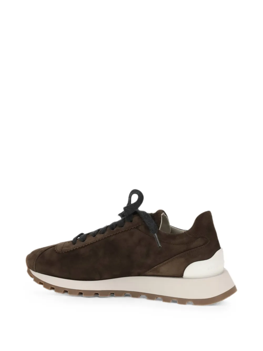 Brunello Cucinelli Runner round-toe lace-up sneakers Bruin
