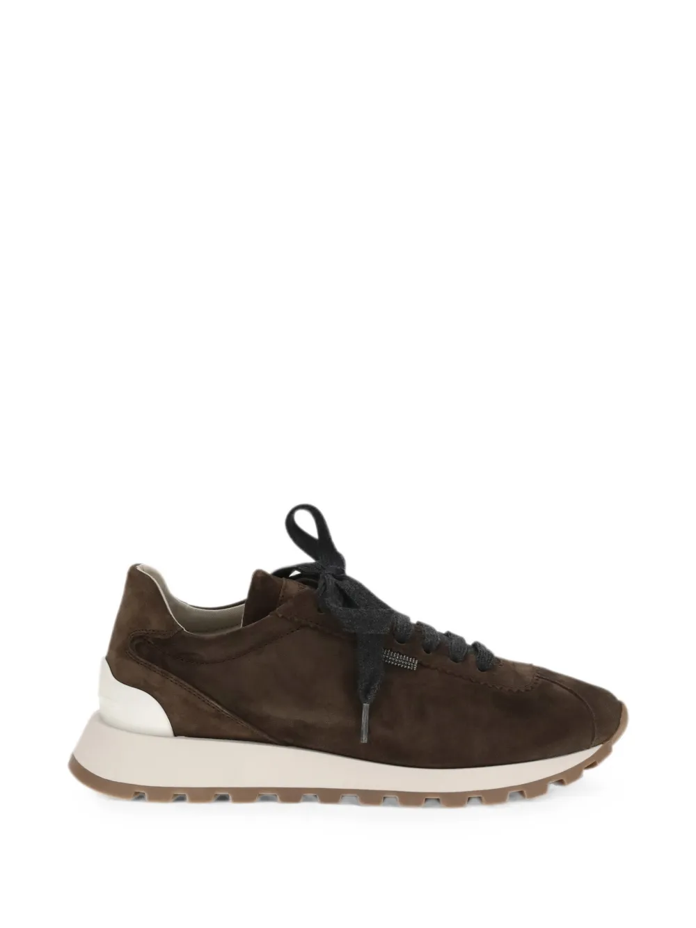 Brunello Cucinelli Runner round-toe lace-up sneakers - Braun
