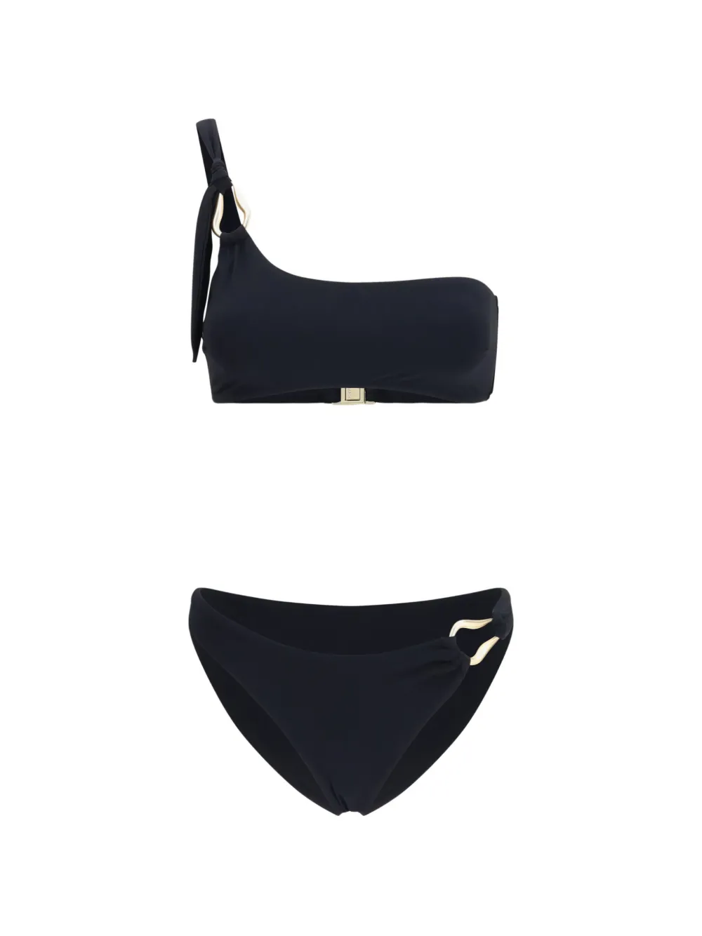 ZIMMERMANN Roselight Trim one-shoulder bikini - Nero