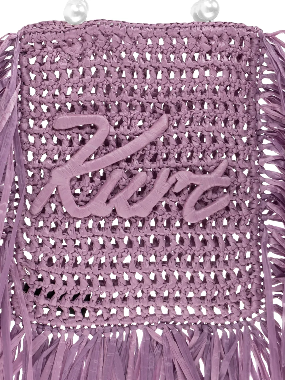 Kurt Geiger London Kleine shopper met franje Paars