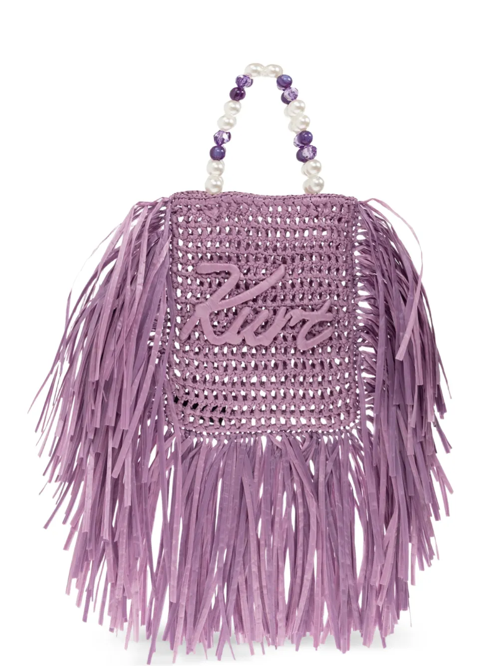 Kurt Geiger London Borsa tote mini con frange - Viola
