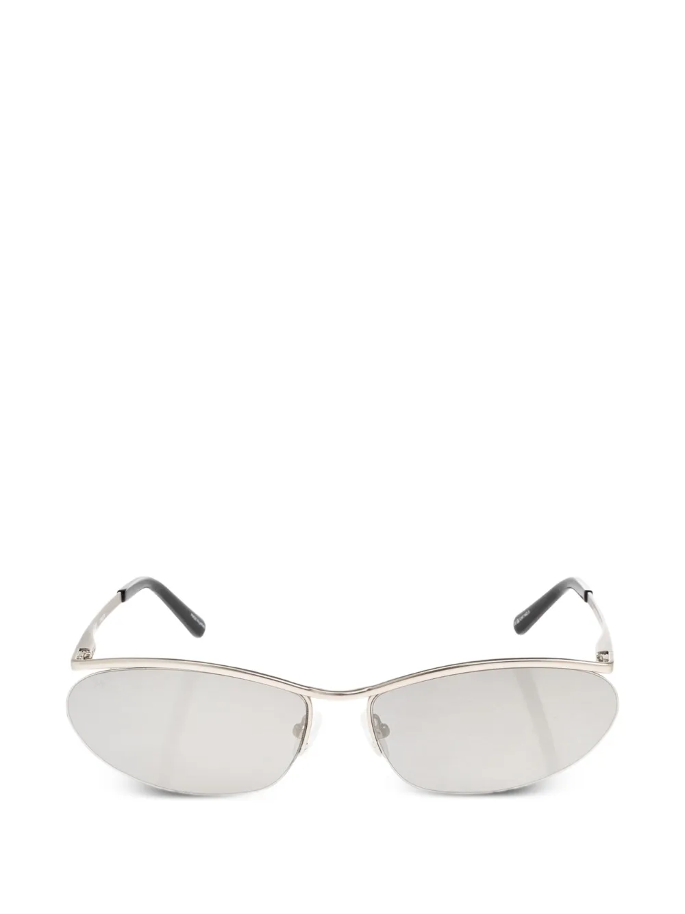 The Attico x Linda Farrow Occhiali da sole Charlotte geometrici - Argento