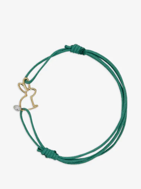 Aliita Bunny pearl-embellished cord bracelet