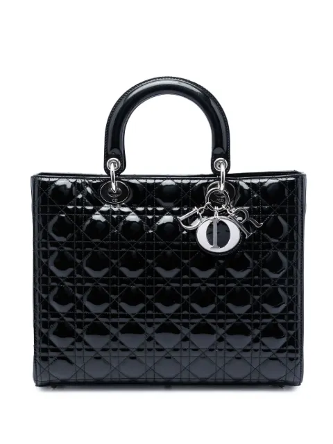 Christian Dior Pre-Owned Lady Dior stor axelremsväska från 2009