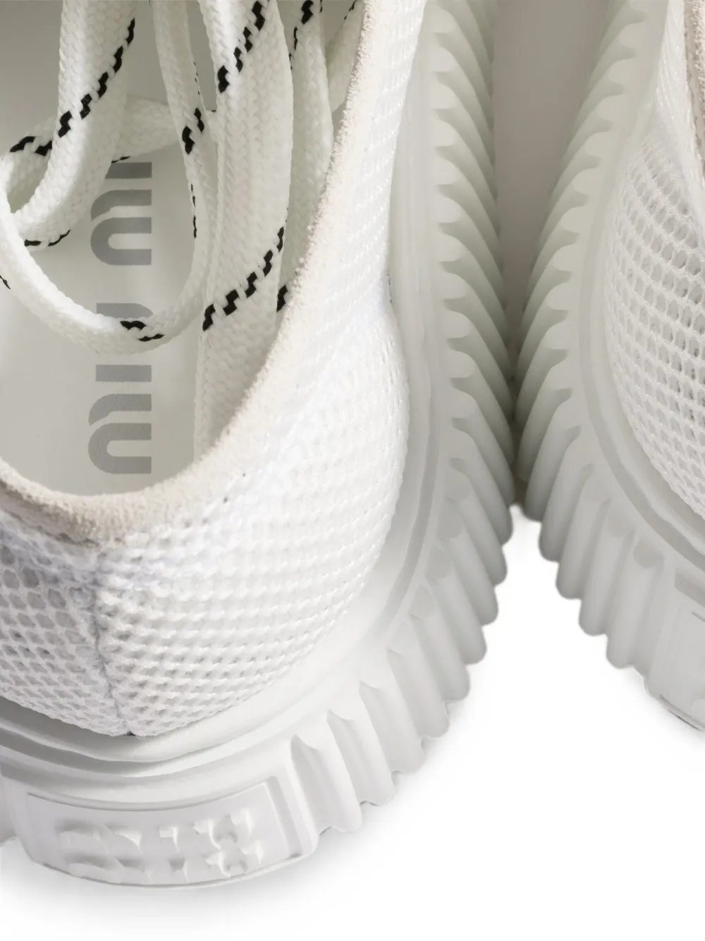 Miu Sneakers van mesh-stof Wit