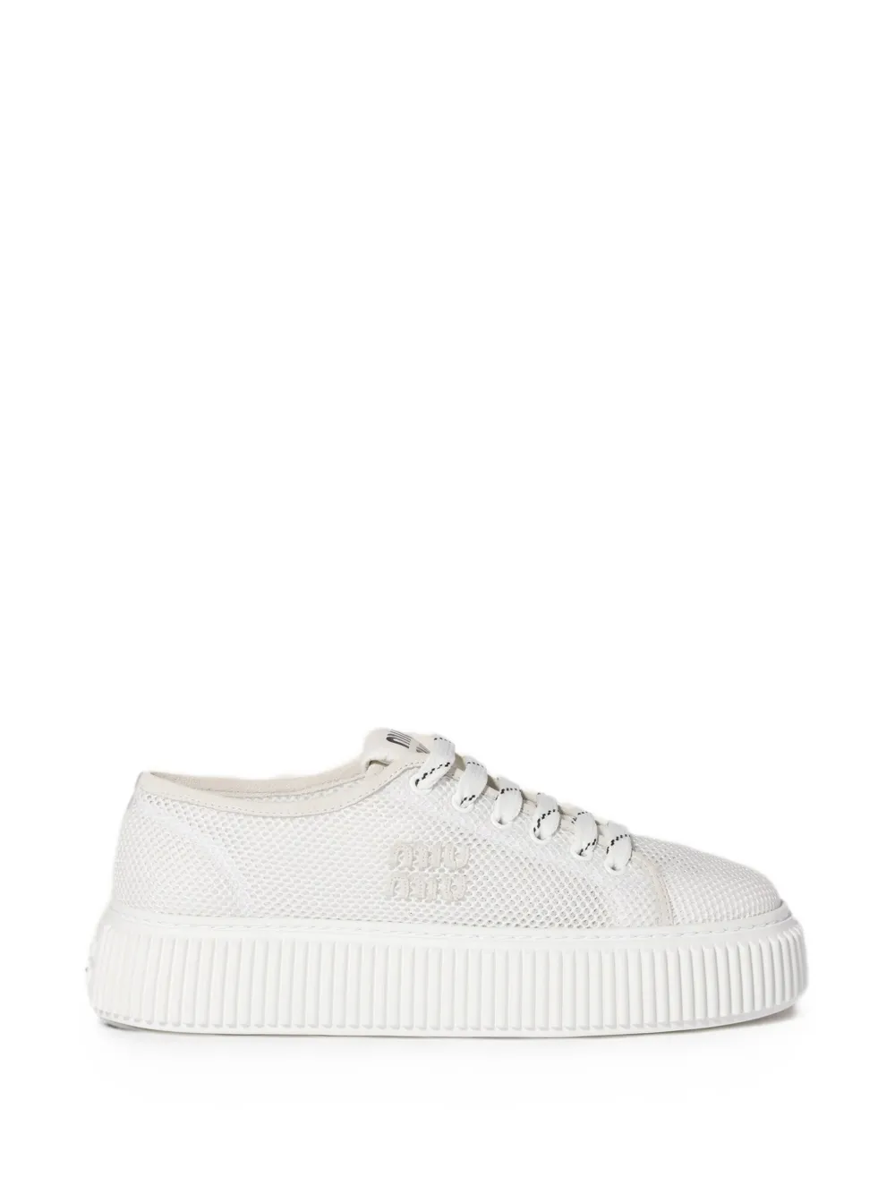 Miu Sneakers van mesh-stof Wit