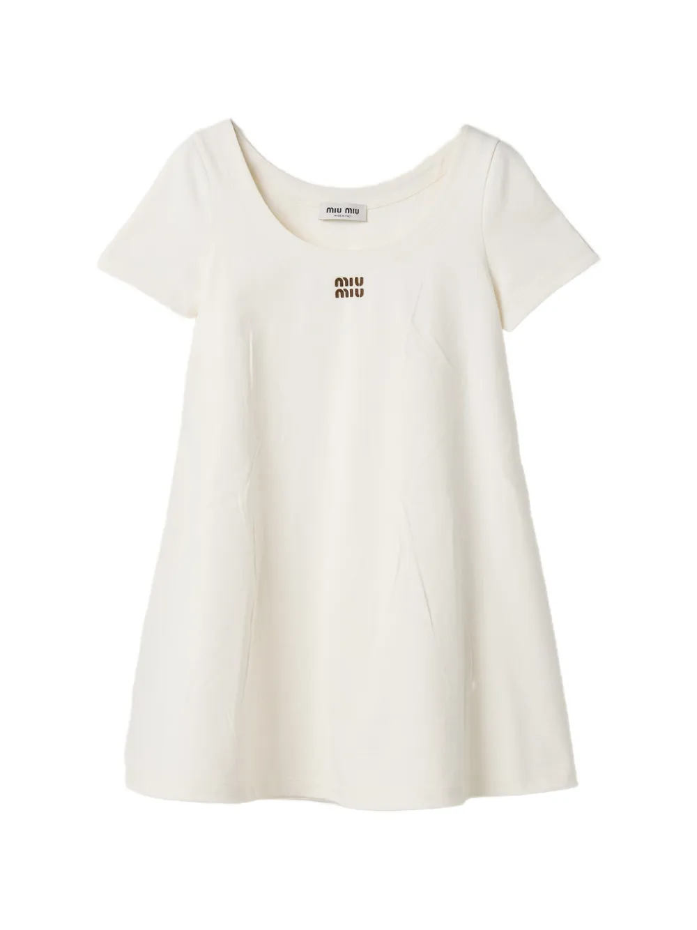 Miu Miu jersey mini-dress - Bianco