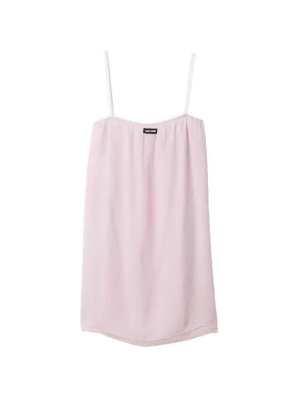 Miu Miu Chiffon Dress in Pink