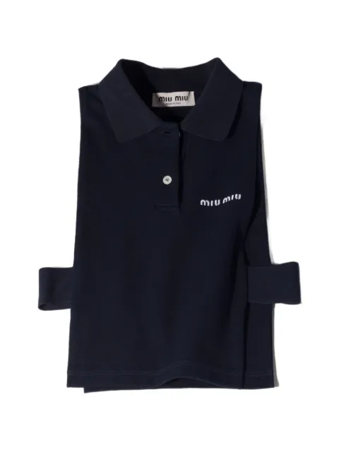 Miu Miu Poloshirt-Weste aus Piqué