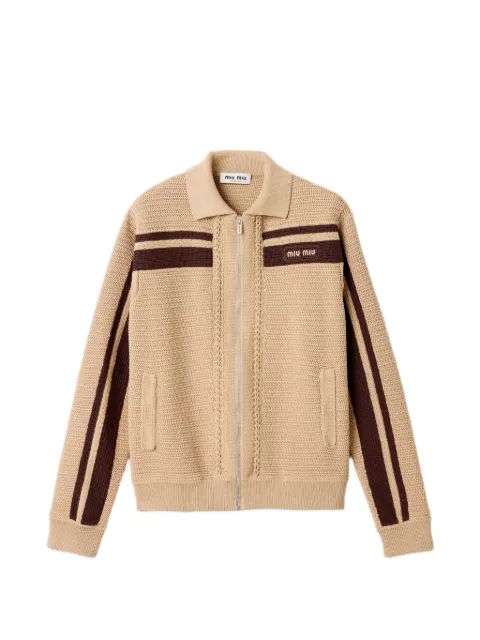 Miu Miu cotton crochet cardigan
