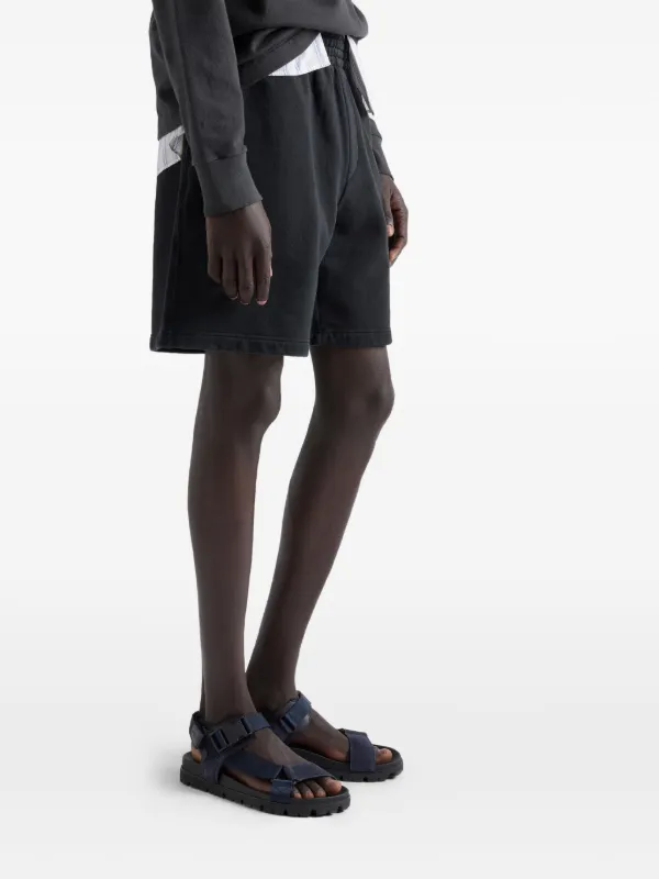 PRADA ネイビー スエード素材オープントゥ サンダル Prada スエード サンダル | ブルー | FARFETCH JP