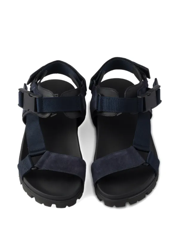 Prada スエード サンダル | ブルー | FARFETCH JP