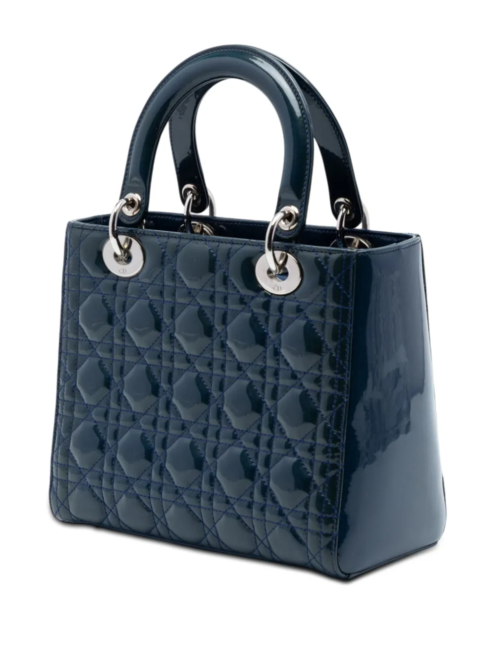 Christian Dior Pre-Owned 2015 Medium Patent Cannage Lady Dior