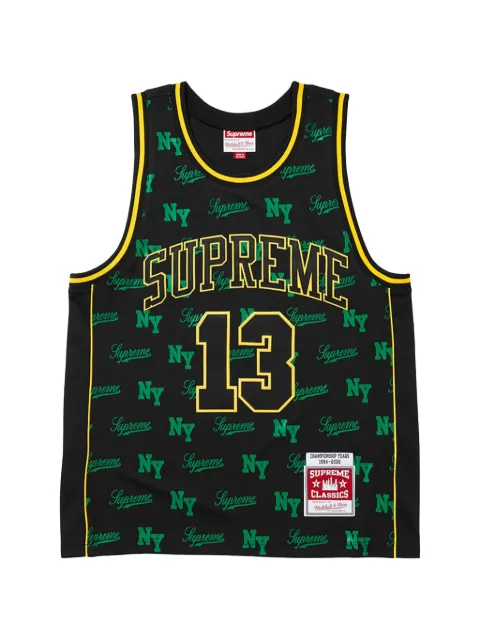 Supreme x Mitchell & Ness logo-print tank top