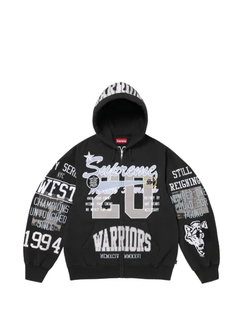 Supreme Warriors zip-up hoodie