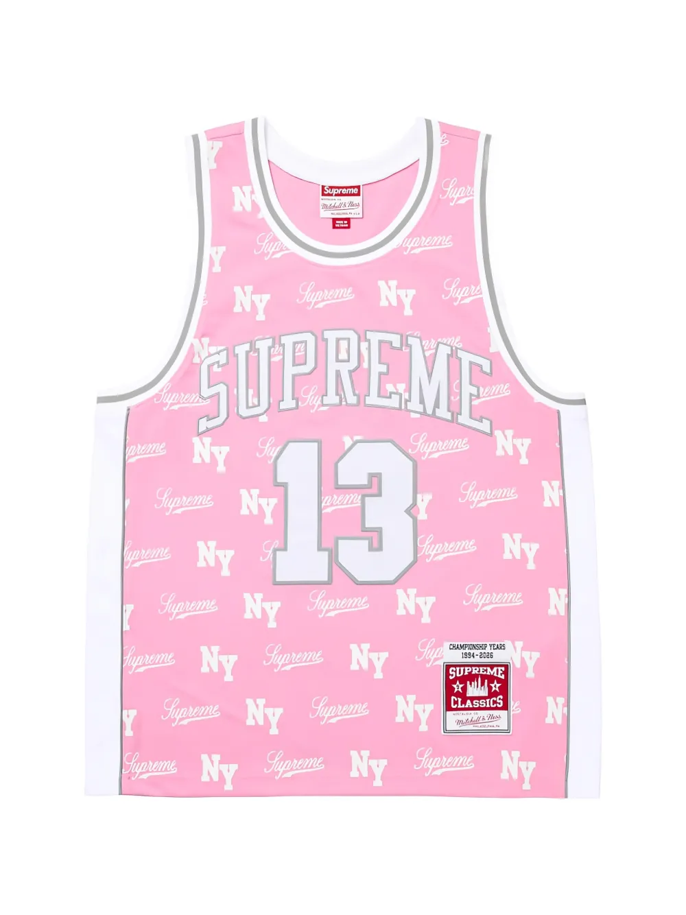 Supreme T-shirt con monogramma - Rosa