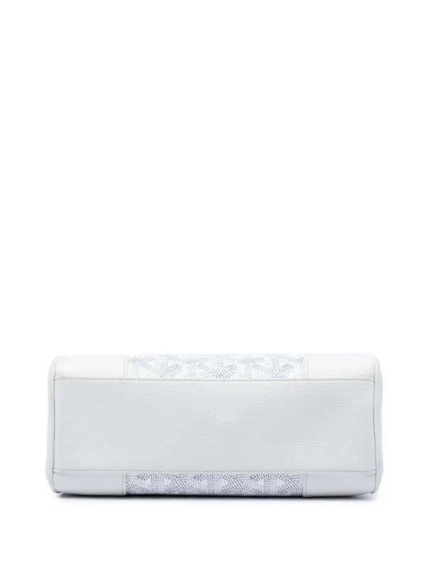 Goyard Pre-Owned 2020 Mini Goyardine Saigon Souple Satchel | White