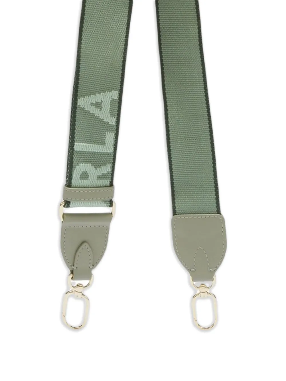 Furla Fiona verstelbare schouderband met logo-jacquard Groen