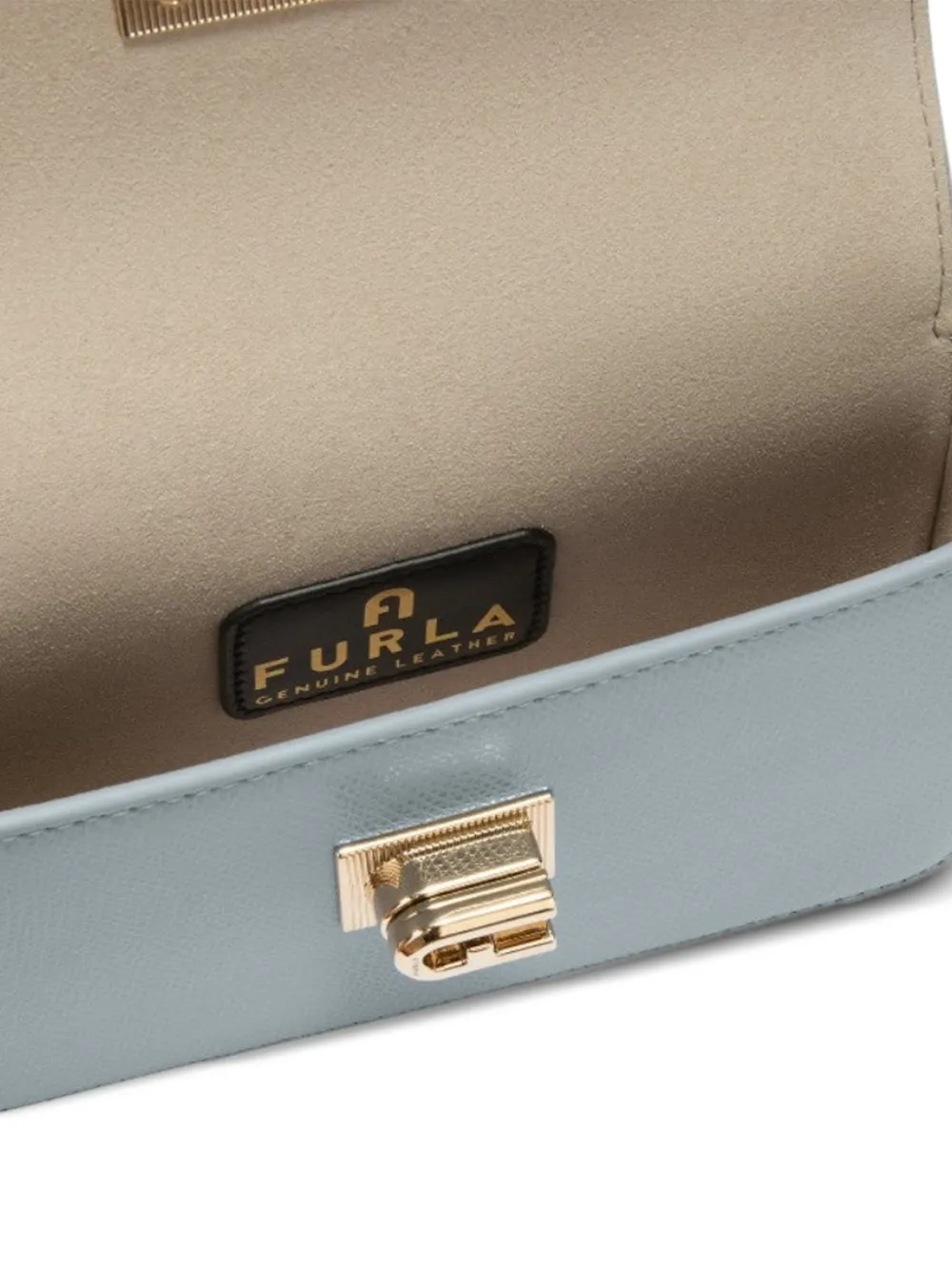 Furla 1927 crossbodytas met schakelketting Blauw