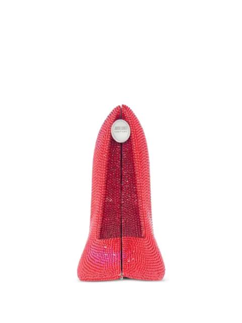 Judith Leiber Stiletto Carrie crystal-embellished pump-shaped clutch bag