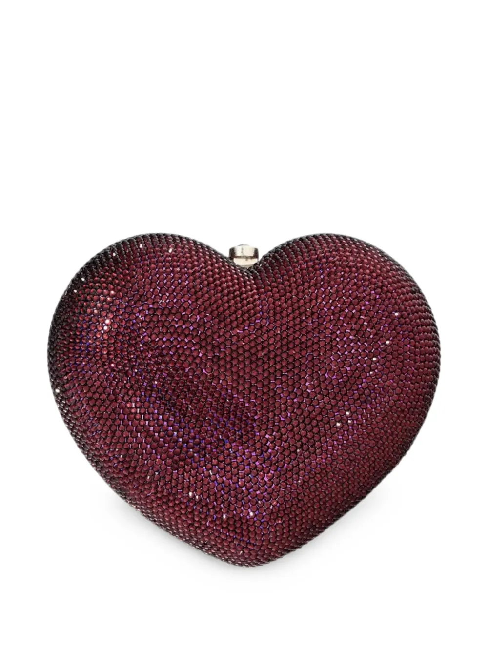 Judith Leiber L'Amour Petit Coeur Amethyst crystal-embellished mini bag