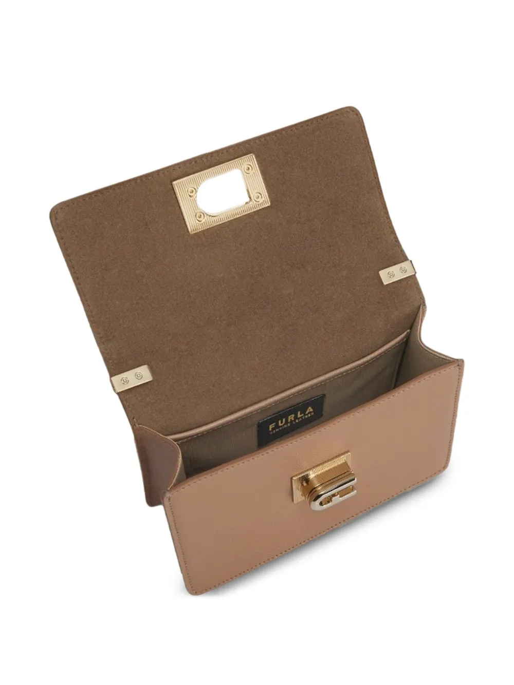 Furla 1927 leren crossbodytas Bruin
