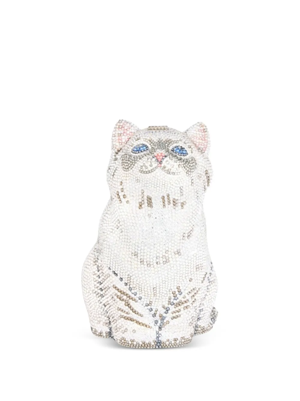 Judith Leiber Kitten Cloud clutch bag - Argento