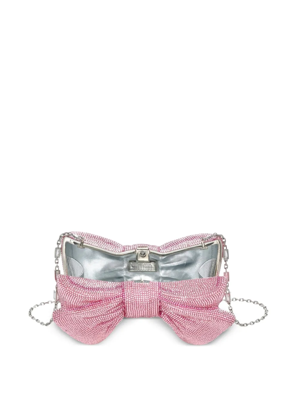 Judith Leiber Just For You Bow clutch verfraaid met kristallen Roze