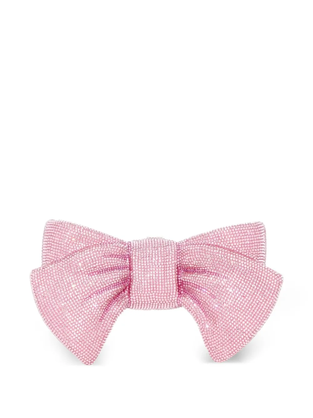 Judith Leiber Just For You Bow crystal-embellished clutch bag - Rosa
