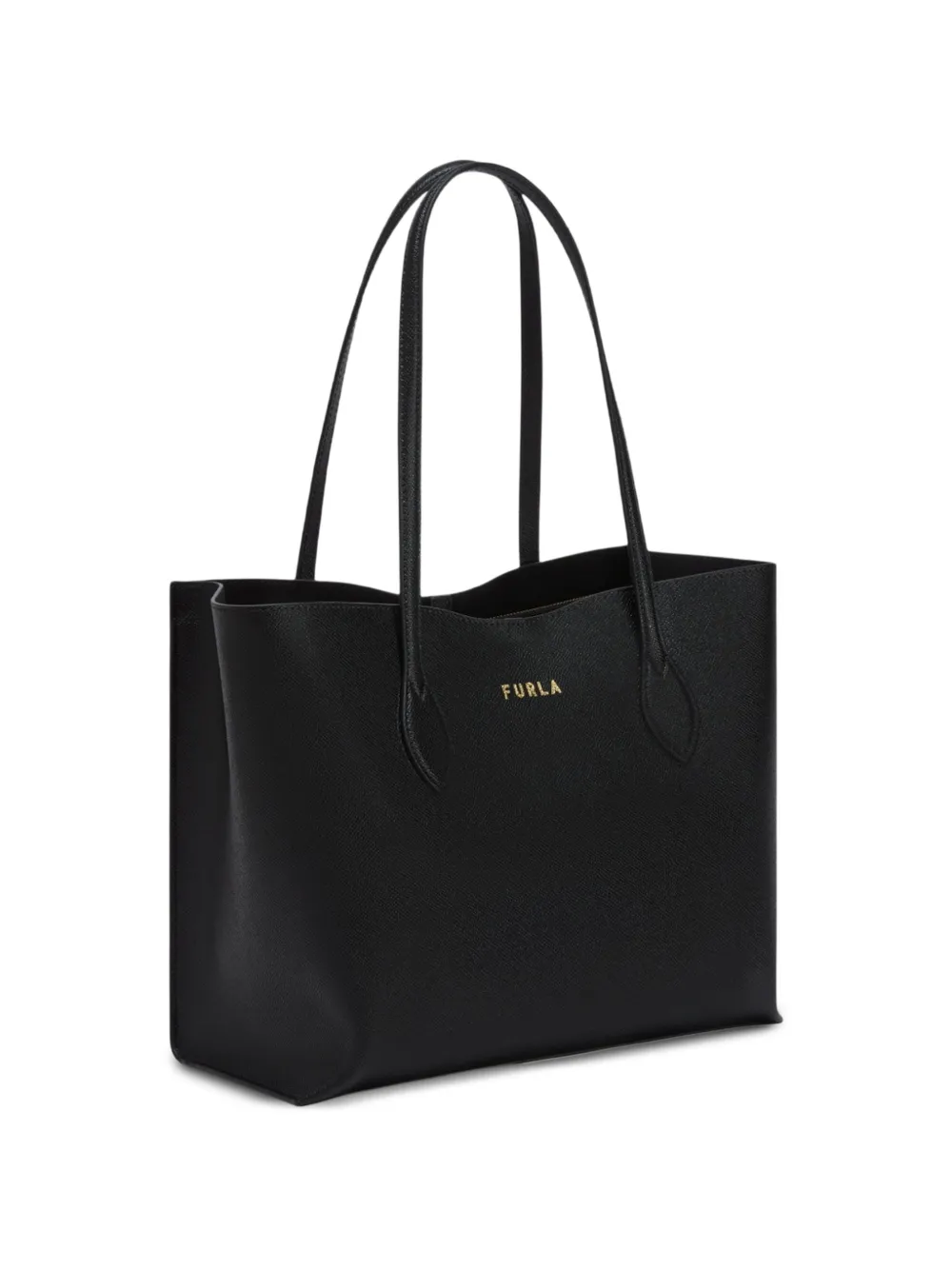 Furla Era shopper met logodetail Zwart