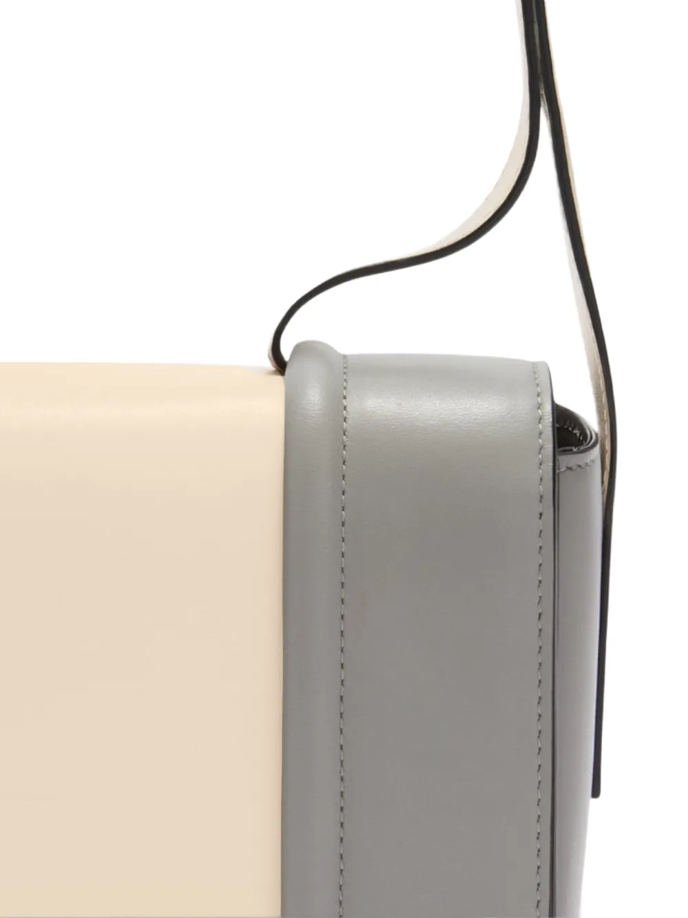 Furla Riva leren crossbodytas met colourblocking Beige