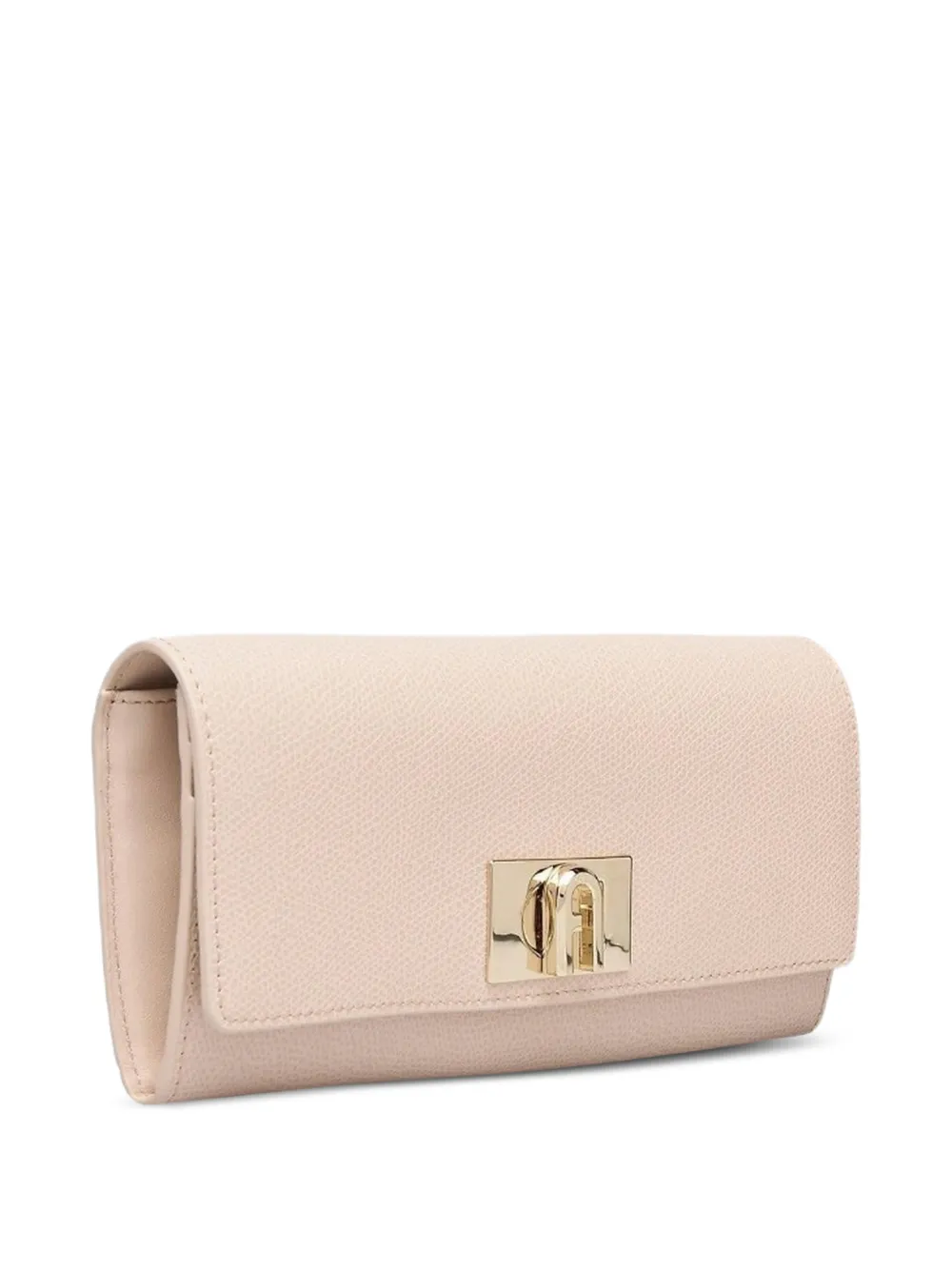 Furla XL 1927 Continental portemonnee met logoplakkaat Beige