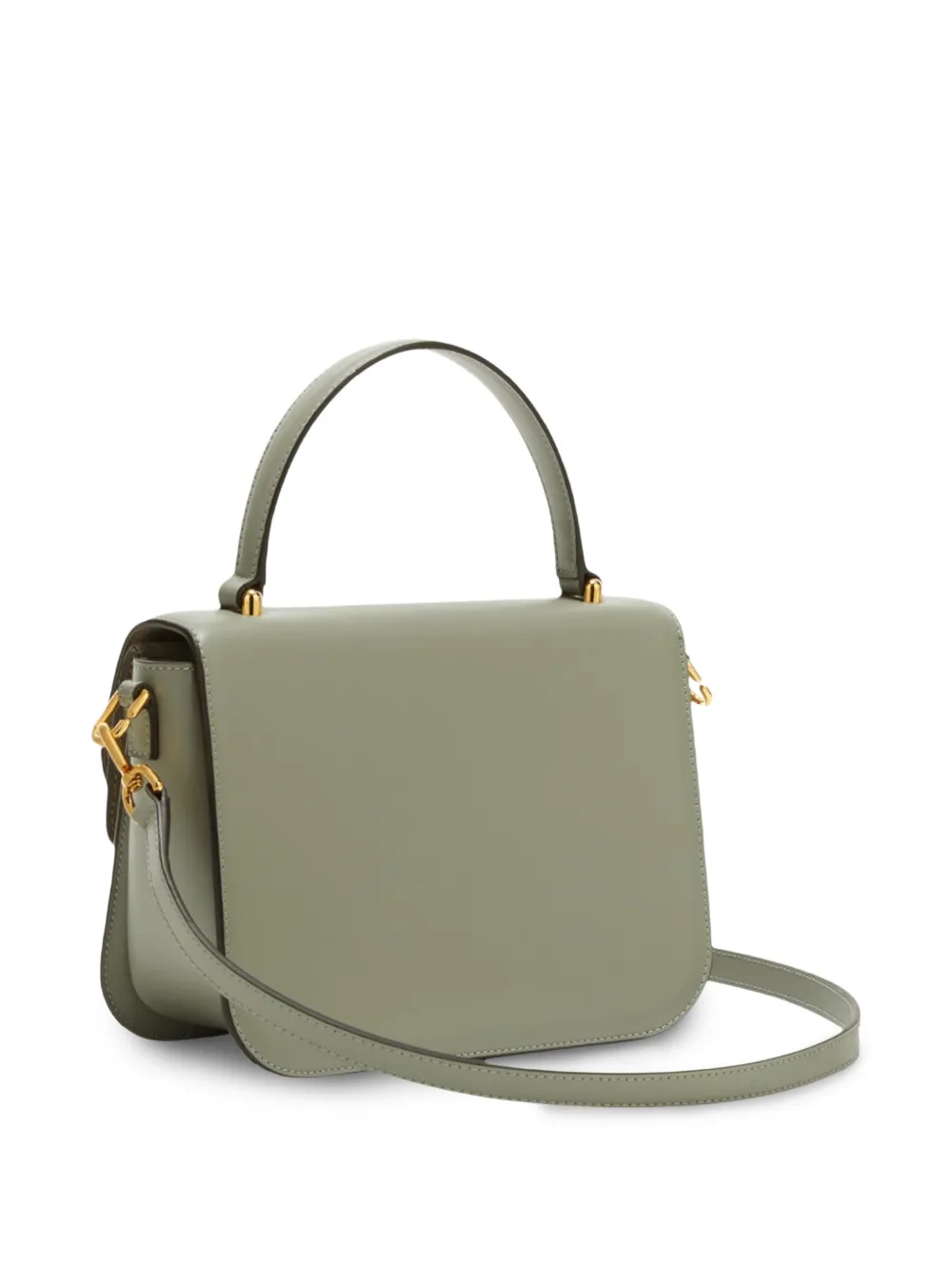Furla Leren shopper met suède vlakken Groen