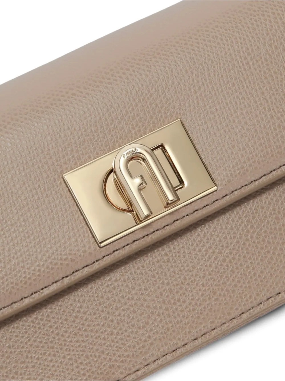 Furla 1927 schoudertas met logoplakkaat Bruin