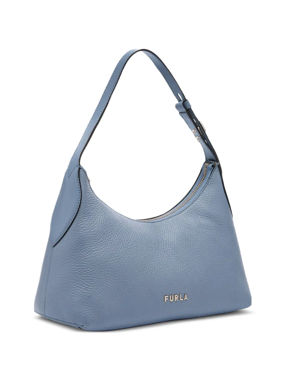 Furla Danae schoudertas van bewerkt leer Blauw
