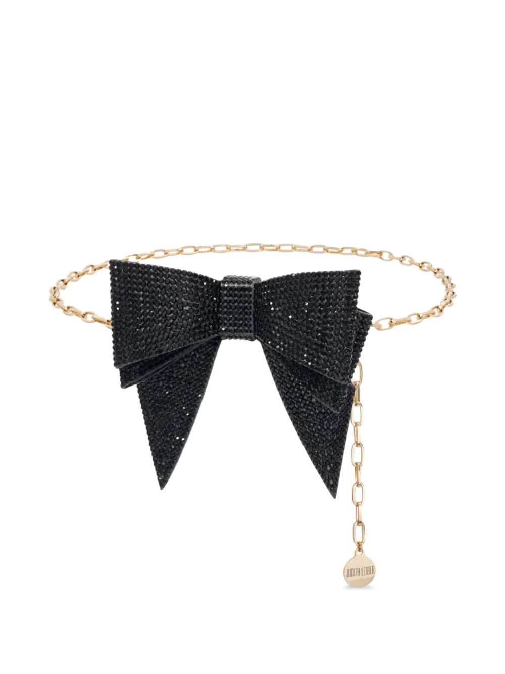 Judith Leiber bow-embellished belt - Oro