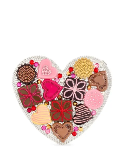Judith Leiber Heart Chocolate Box clutch bag