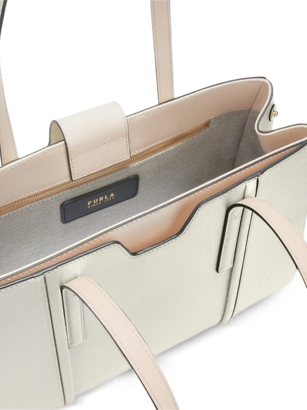 Furla Leren shopper Wit